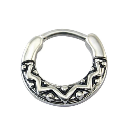 Indian Nose Piercing Septum Clicker Real Clip Rings Piercing Jewelry Septum Tribal Hoop Nose Ring Body Piercing Septo Indiano