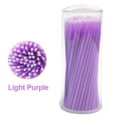 Kekelala 100pcs/Bottle Eyelash Extension Cleaning Swabs Lash Lift Glue Remover Applicators Microblade Makeup Micro Brushes Tool