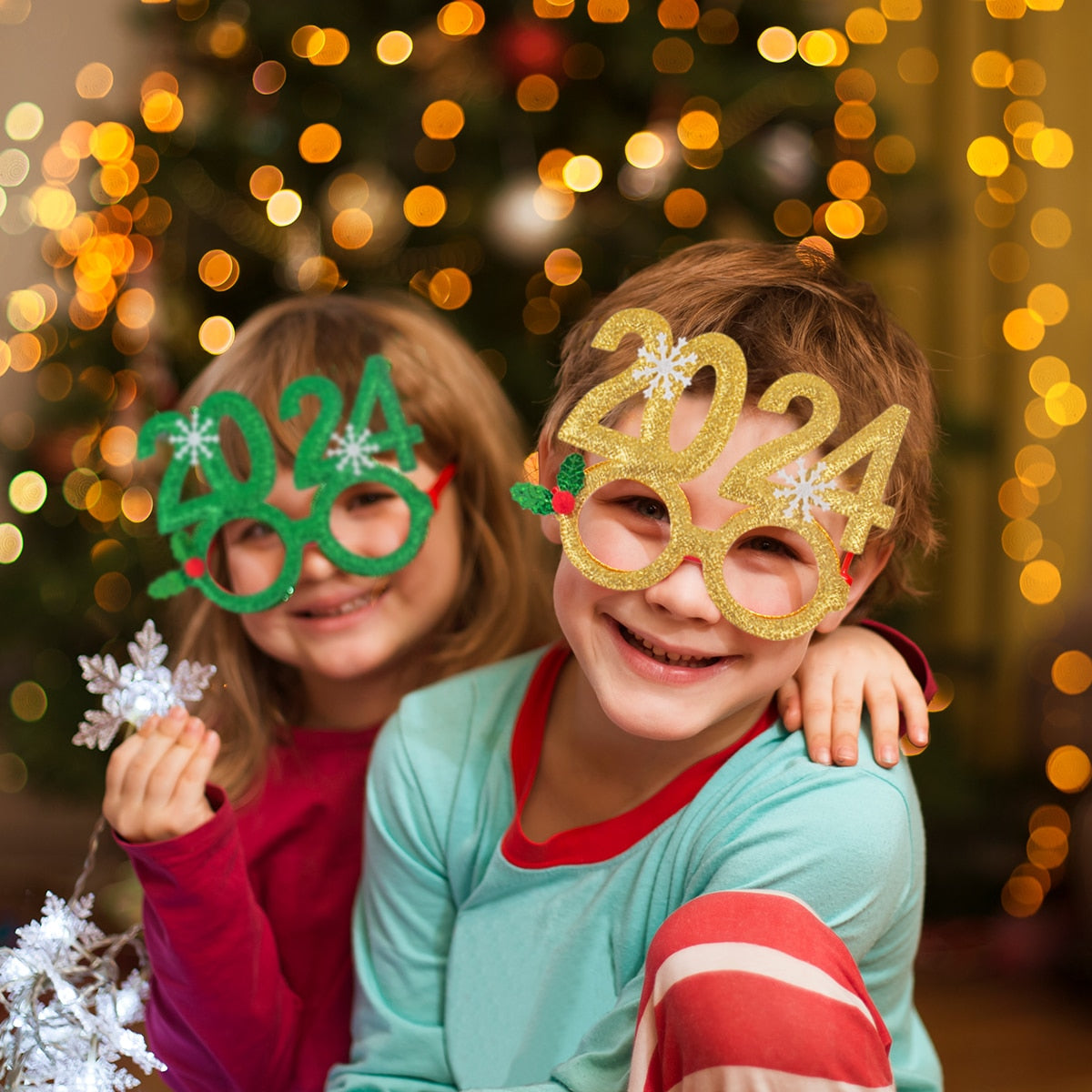 Christmas Decorations 2024 Christmas Glasses Frame Kids Santa Snowman Glasses Christmas Xmas Decor 2024 New Year Noel