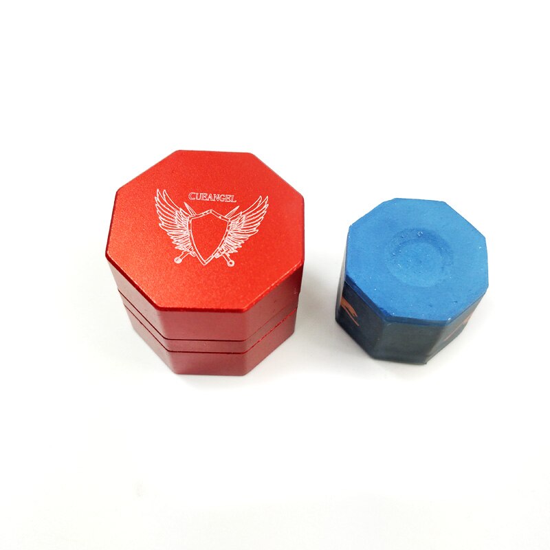 2019 Latest Cueangel Splicing Magnetic Billiards Pool Chalk Holders With Predator Chalks 3colors Hexagon Chalk Cases With Magnet