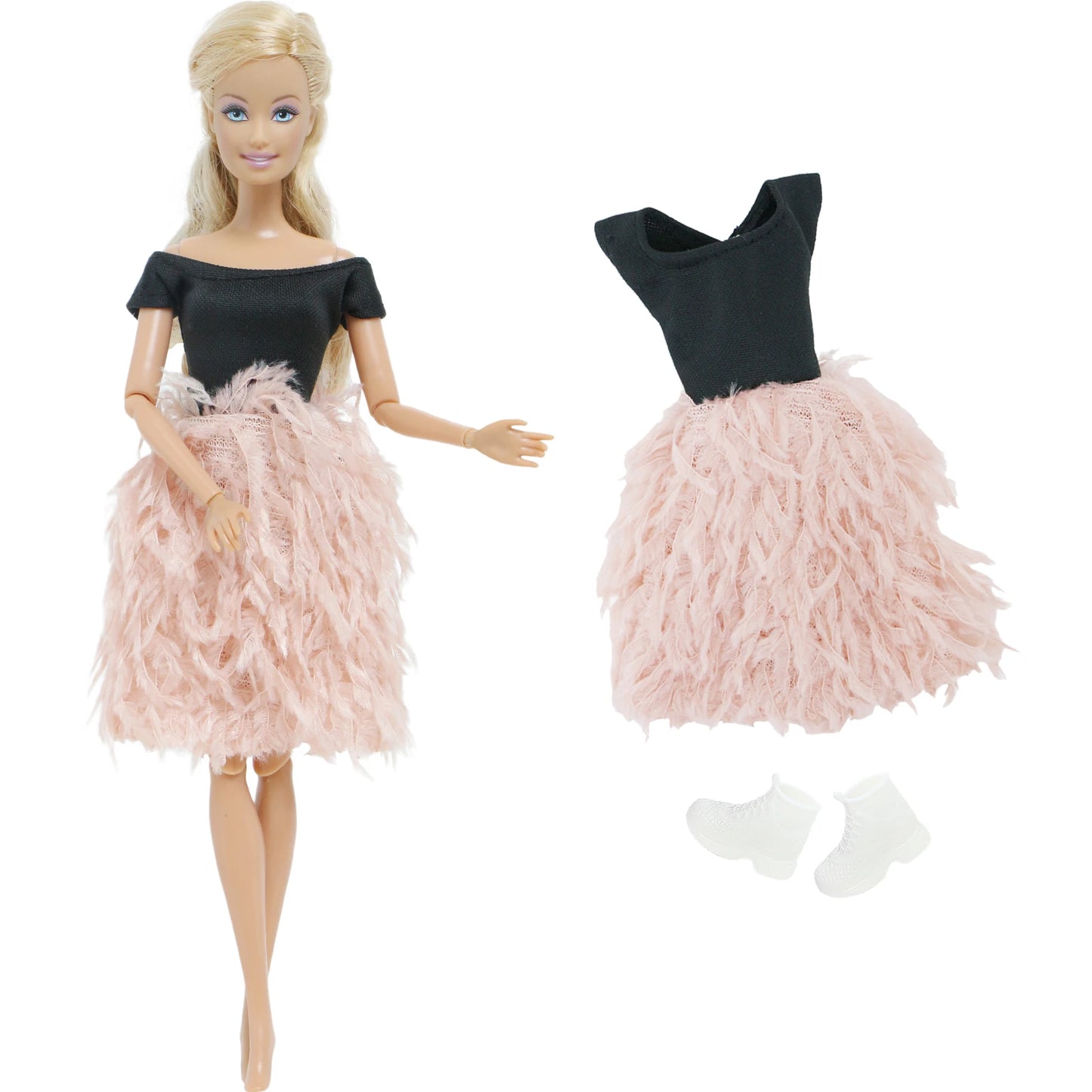1x Doll Clothes Fashion Dress Daily Wear Skirt Party Gown Blouse Pants Clothes for Barbie Doll Accessories Lovely Girl Baby Toys