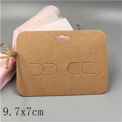 100pcs Multi-Style Hair Clip Cards Hair Accessories Jewelry Display Card Fashion Hair Clip Packaging Vintage Classic Card