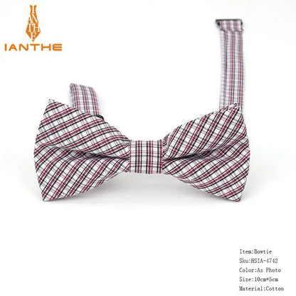 36Colors Brand Plaid Kid Bowtie Cotton Children Bowties Baby Kid Classical Pet Dog Cat Striped Butterfly Child Bow Tie