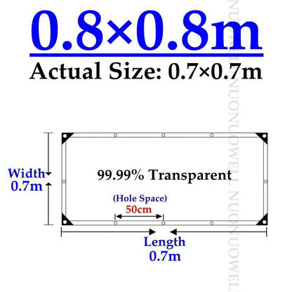 99.99% Transparent PVC Tarp Balcony Rainproof Cloth палатка Toldos Camping Tent Shading Net Tarpaulin Succulent Plants Cover