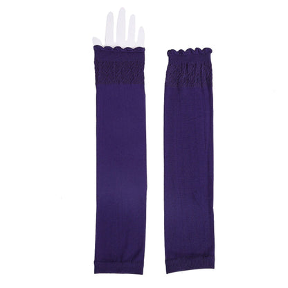 Islamic Muslim Sleeves Gloves Arm Cover Hijab Stretchy Fabric Arab Sleeves New Elastic Sun Protection Arm Warmer Middle East