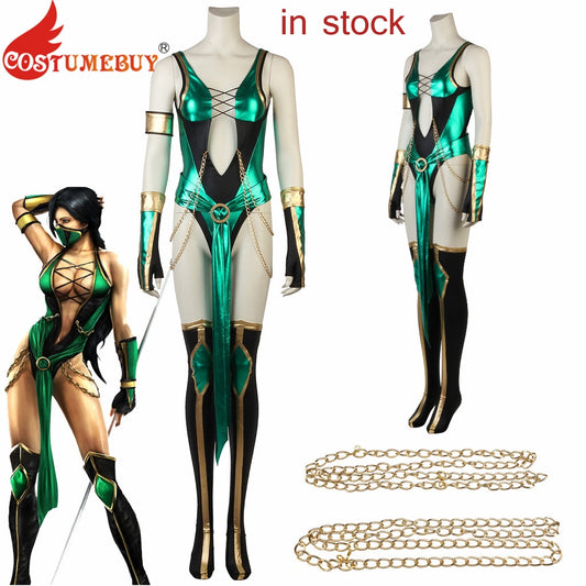 CostumeBuy Game Mortal Kombat X Jade Cosplay Costume Adult Women Halloween Carnival Suit L3920