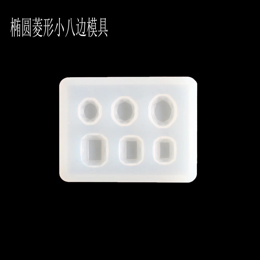 1PC Transparent Manual Three Cubic Resin Molds Pendant DIY Silicone Mold Dried Flower Jewelry Tools Accessories
