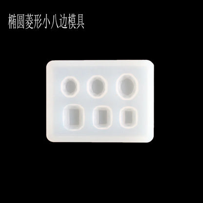 1PC Transparent Manual Three Cubic Resin Molds Pendant DIY Silicone Mold Dried Flower Jewelry Tools Accessories