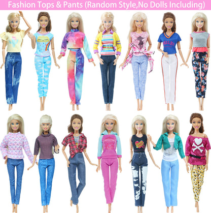 Random Mix Style Doll Accessories High Heels Shoes Swimsuit Wedding Party Gown Mini Dress Clothes for Barbie Doll Baby Toys