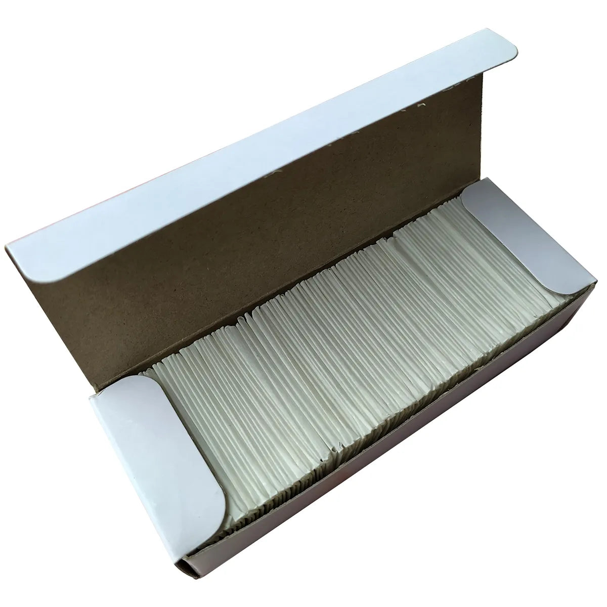 CNGZSY 100PCS Carbon Steel Razor 1.5" Single Edged Plastic Blade Tip for Automotive Glue Scraper Ceramic Oven Glass Clean Shovel
