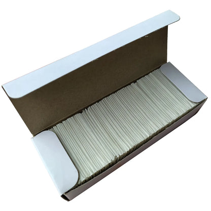 CNGZSY 100PCS Carbon Steel Razor 1.5" Single Edged Plastic Blade Tip for Automotive Glue Scraper Ceramic Oven Glass Clean Shovel