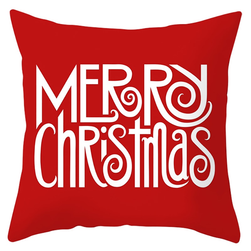 45x45cm Santa Claus Christmas Pillowcase Merry Christmas Decor for Home Christmas Ornament Xmas