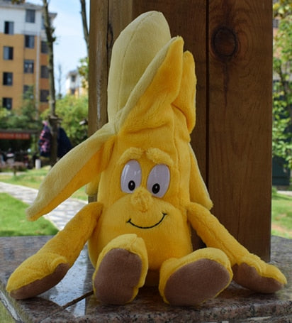 New Fruits Vegetables Banana Pear Brcoccoli  Watermelon Bee Ladybird Lemon Mushroom Pineapple Starwberry 9" Soft Plush Doll Toy
