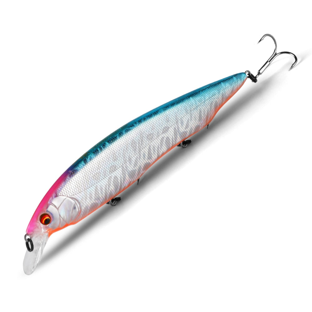 BEARKING 160mm 30g Hot Fishing Lures Assorted Colors Minnow Crank Tungsten Weight System Wobbler Model Crank Artificial Bait