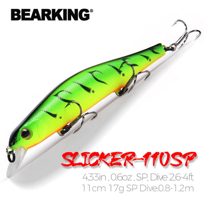 Bearking 11cm 17g Magnet Weight System Long Casting New Model Fishing Lures Hard Bait Dive 0.8-1.2m Quality Wobblers Minnow
