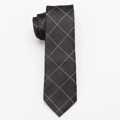 XGVOKH 20 Style Neck Tie Men Skinny Necktie Wedding Ties Polyester Black Dot Fashion Mens Business Bowtie Shirt Accessories