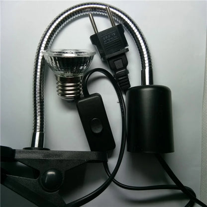 25W UVA&uvb Adjust Temperature Lamps Turtle Reptile Heat Back Pet Light Tortoise Calcium Solarium  Aquarium Habitat Lighting