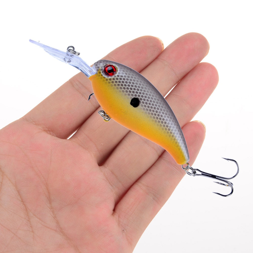 1pcs Crank Fishing Lure Artificial Hard Baits 10cm/15g Crankbait Jerkbait Wobbler Fishing Tackle Good Treble Hooks Tackle