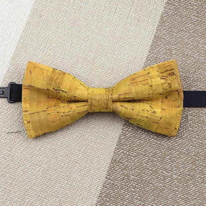 Fashion New Cork Wood Kids Bow Ties Novelty Handmade Fancy Bowtie Adjustable Butterfly Party School Children Accessories