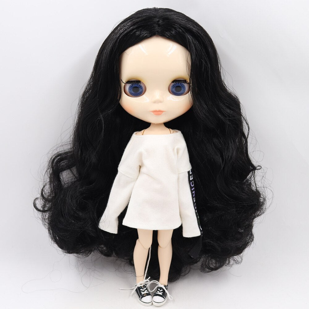 ICY DBS Blyth Doll No.3 Glossy Face White Skin Joint Body Special Price 1/6 BJD To