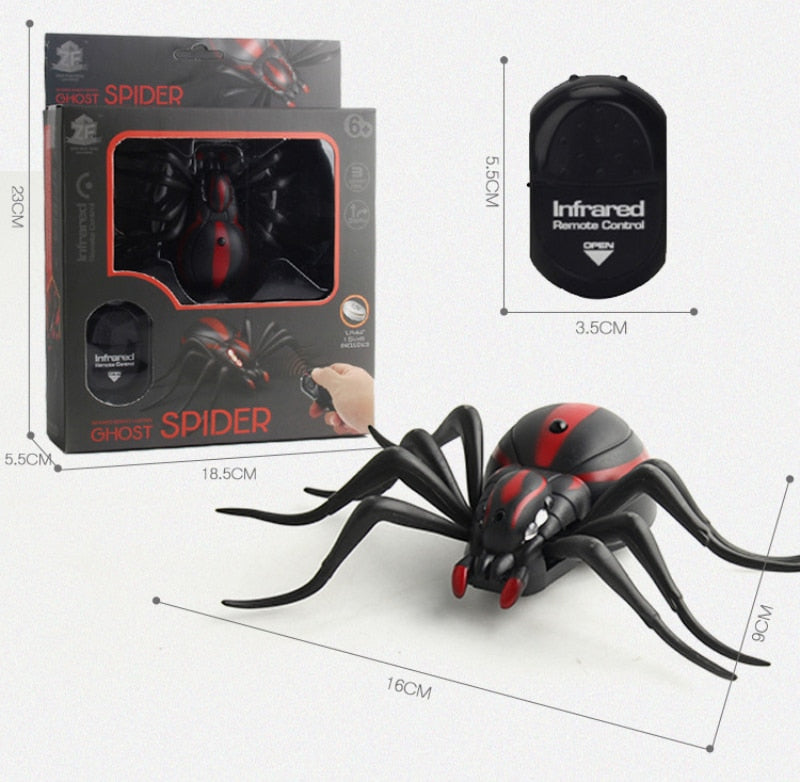 Infrared RC Remote Control Animal Insect Toy Smart Cockroach Spider Ant Insect Scary Trick Halloween Toy Christmas Kids