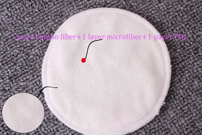 HappyFlute Super Absorbency Bamboo Nursing Pads Mum Use With Laundry Bag Waterproof Washable Feeding Pad Reusable Breast Pads