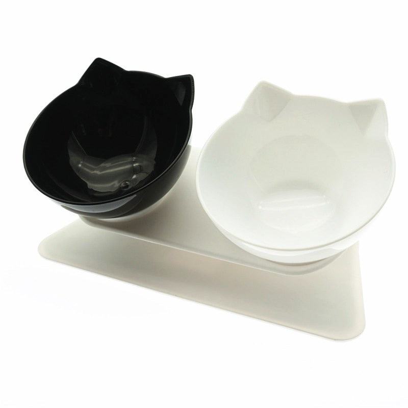 Non-Slip Double Cat Bowl Dog Bowl With Stand Pet Feeding Cat Water Bowl for Cats Food Pet Bowls for Dogs Feeder Product Supplies