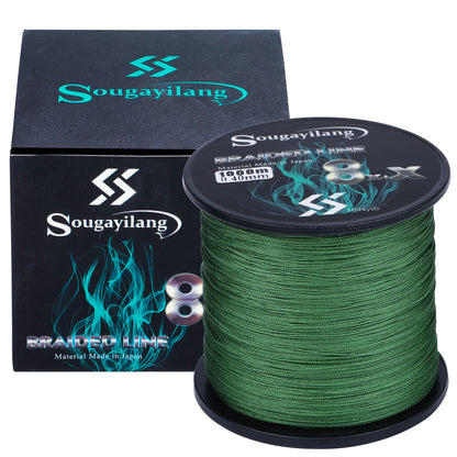 Sougayilang 8x+x 9 Strands Braided PE Fishing Line 300M 500M 1000M Strong Fishing Line Multifilament Durable Fishing Line Tool
