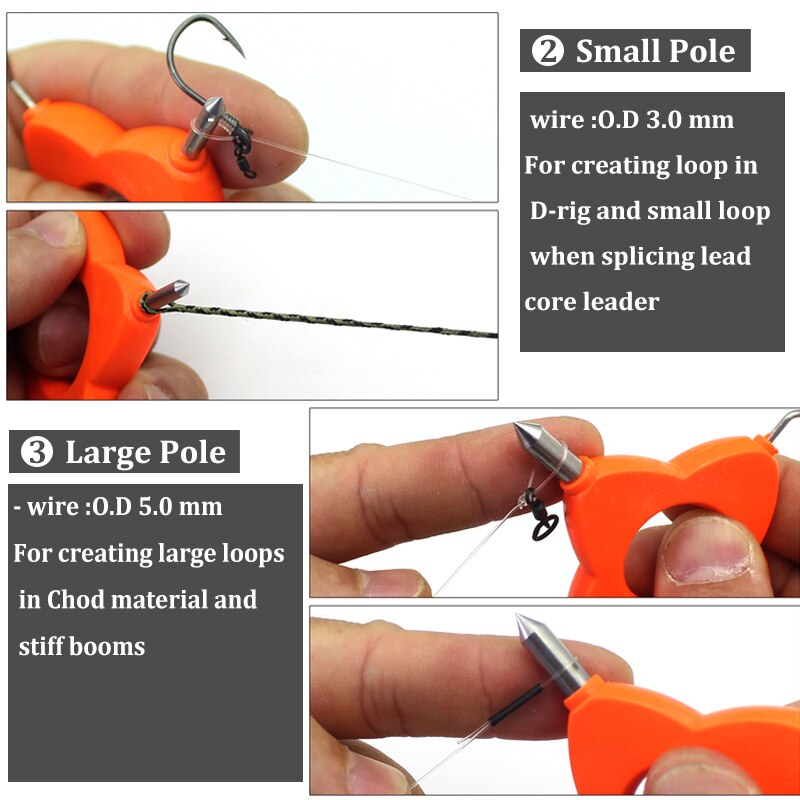 1PCS Carp Fishing Hook to Hold Swivel and Ring  Accessories for D-Rig Chod Carp Hair Rig Making Carp Fishing Terminal Tackle