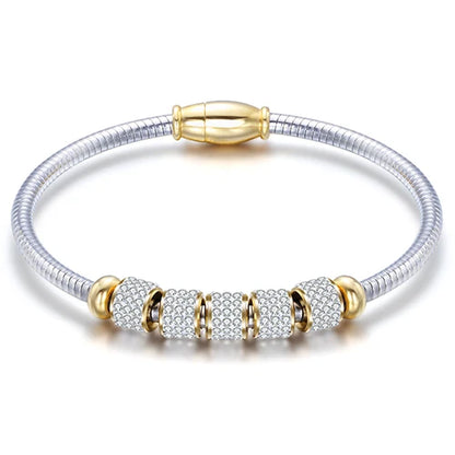 Drop Shipping Fashion Woman Bracelet and Bangles With Magnetic Clasp Women Stainless Steel Bracelet Bangles Jewelry