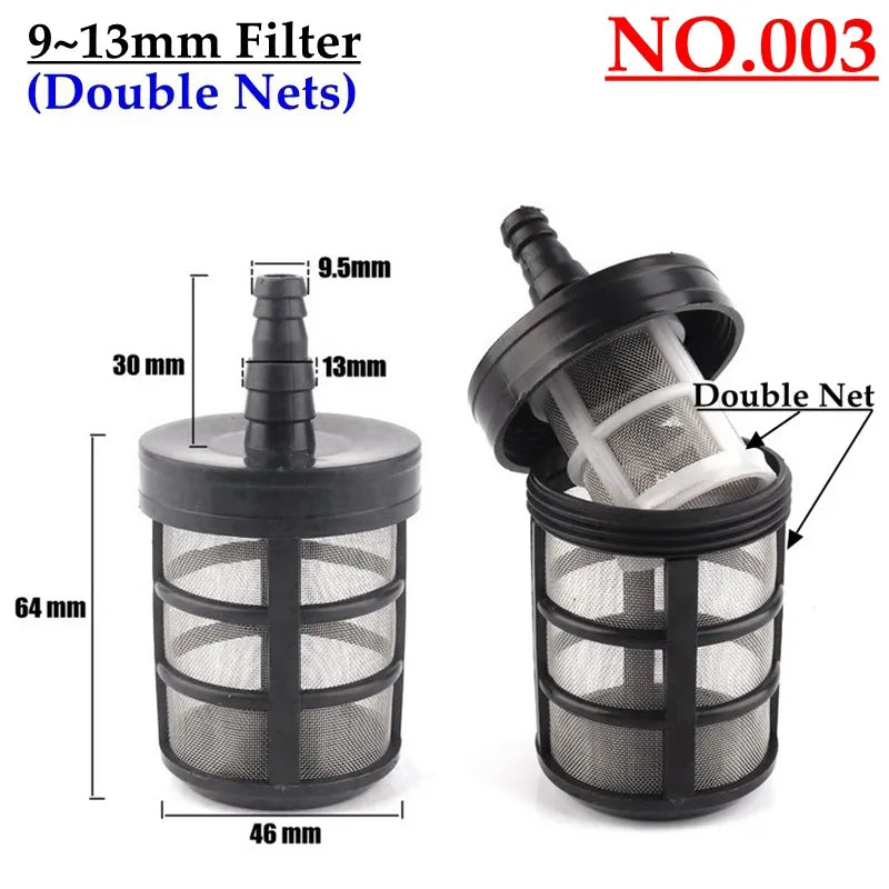 10 Kinds 8~14mm Hose Pipe Filter Car Wash Garden Irrigation Sprayer Pump Filtering Net Strainer Stainless Steel Mesh Filter