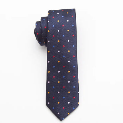 XGVOKH 20 Style Neck Tie Men Skinny Necktie Wedding Ties Polyester Black Dot Fashion Mens Business Bowtie Shirt Accessories