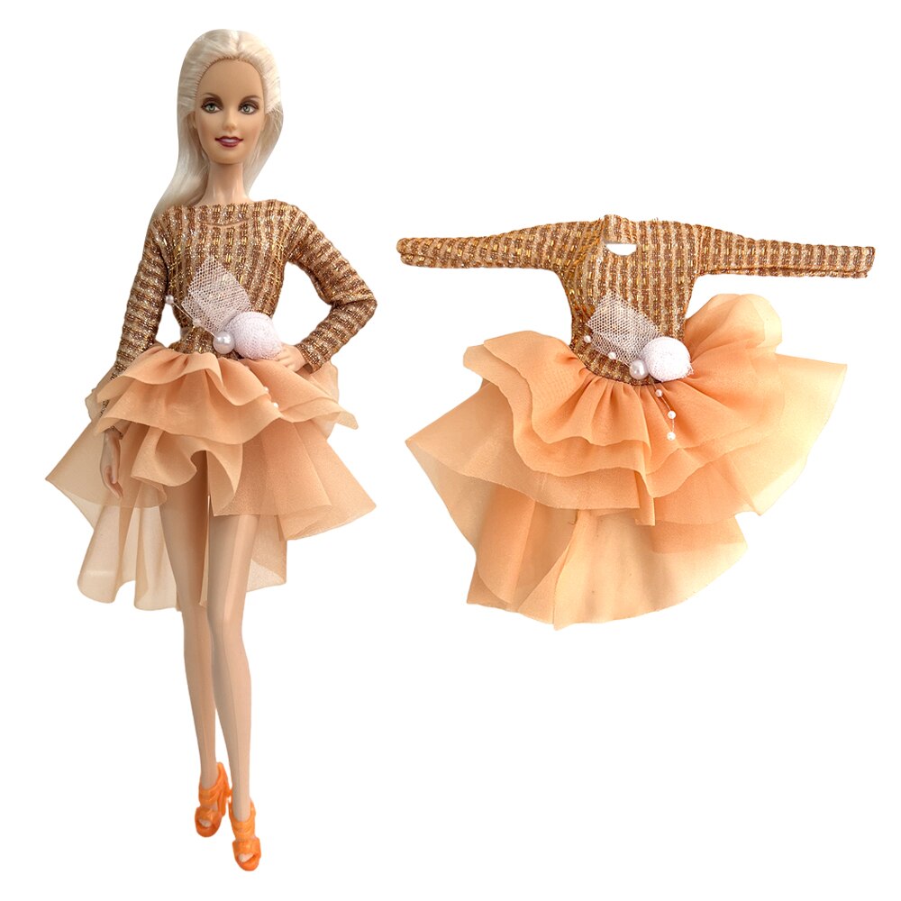 NK  1x Doll Ballet Dress for Barbie Doll Fashion Party Skirt Dollhouse Dancing Clothes for 1/6 BJD FR Doll Accessories Toys JJ