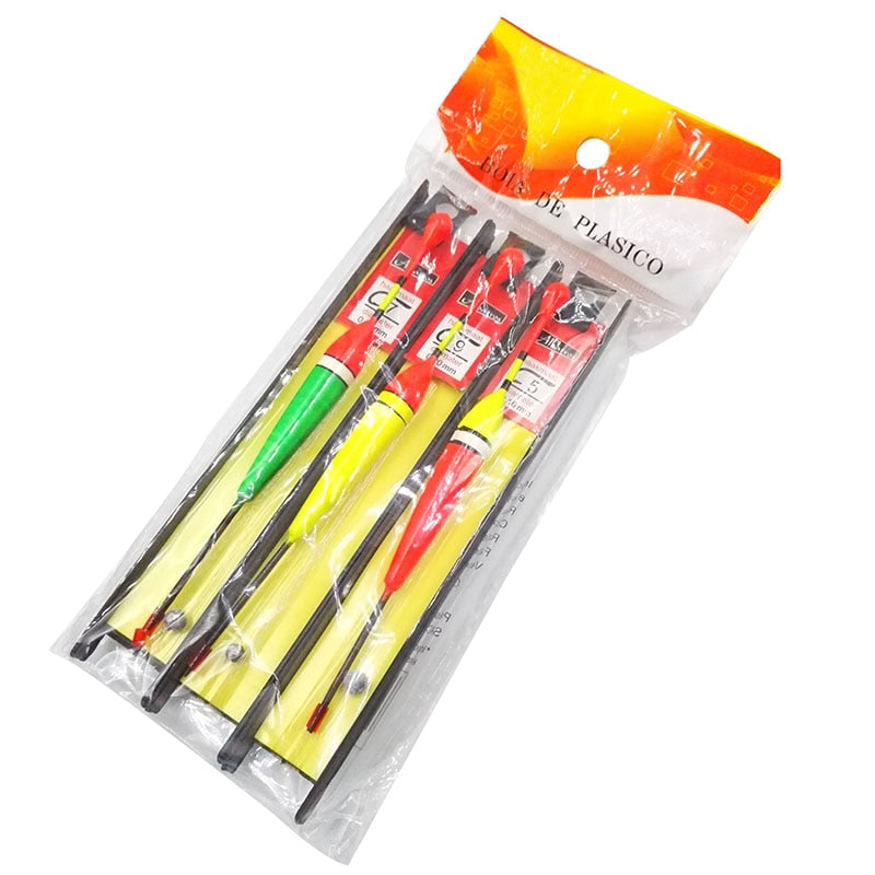OUTKIT 3pcs/Lot Carp Fishing Line Bobber Group Fish Float Fishing Tackle China Hook Buoy Fish Floating Tiple Suit Accessories