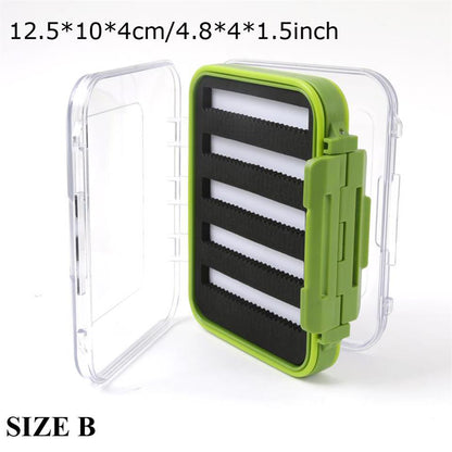 Maximumcatch Fly Box Waterproof Slit Foam High Density 4 Size Fly Fishing Tackle Box