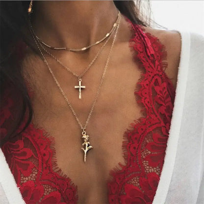Sequins Multi Layer Long Necklaces Pendant Bohemian Pendant Necklace for Women Bijoux Jewelry Accessories
