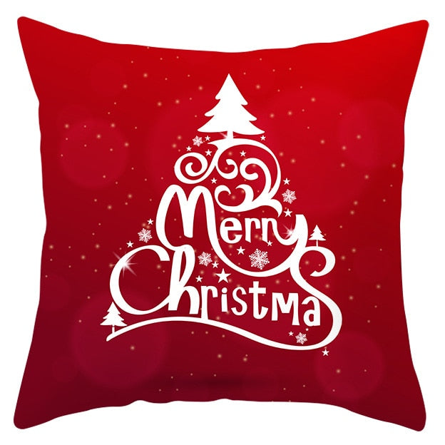 45x45cm Santa Claus Christmas Pillowcase Merry Christmas Decor for Home Christmas Ornament Xmas