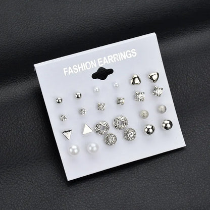Modyle 2021 New Fashion White Simulated Pearl Stud Earrings for Women Jewelry Accessories