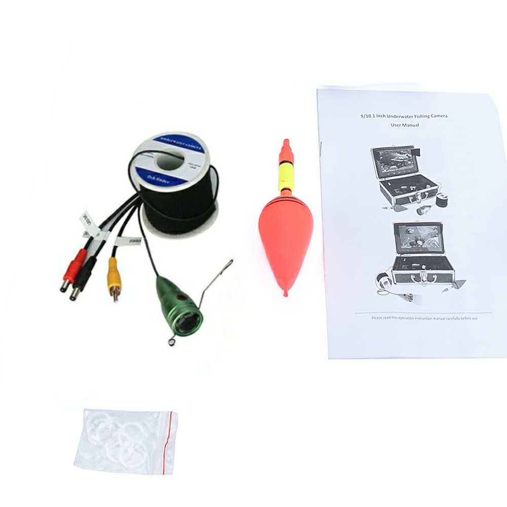 GAMWATER 1000tvl Underwater Fishing Cable+ Camera With 6PCS 1W LED  Infrared Lamp Lights