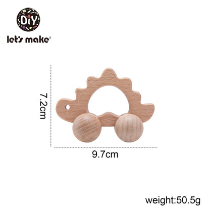 Wooden Toy Car Shape Organic Beech for Babies Teether Kids Brain Game Toys Handmade Crafts Christmas Cognitive Infants Toys