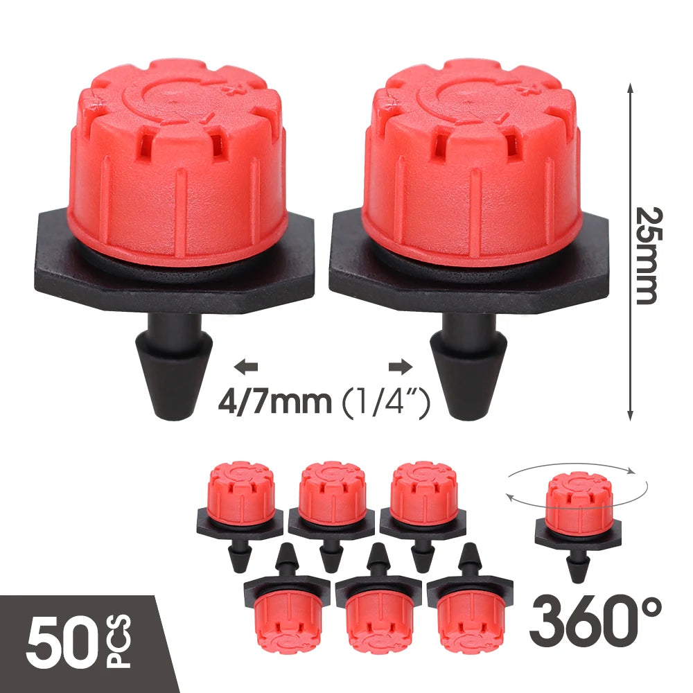 MUCIAKIE 5m-50m Automatic Garden Watering System Kits Self Garden Irrigation Watering Kits Micro Drip Mist Spray Cooling System