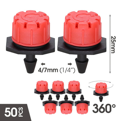 MUCIAKIE 5m-50m Automatic Garden Watering System Kits Self Garden Irrigation Watering Kits Micro Drip Mist Spray Cooling System