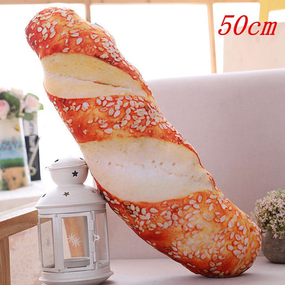 Creative Simulational Plush Bread Burger Shape Pillow Funny Food Nap Pillow and Cushion Kids Toy Birthday