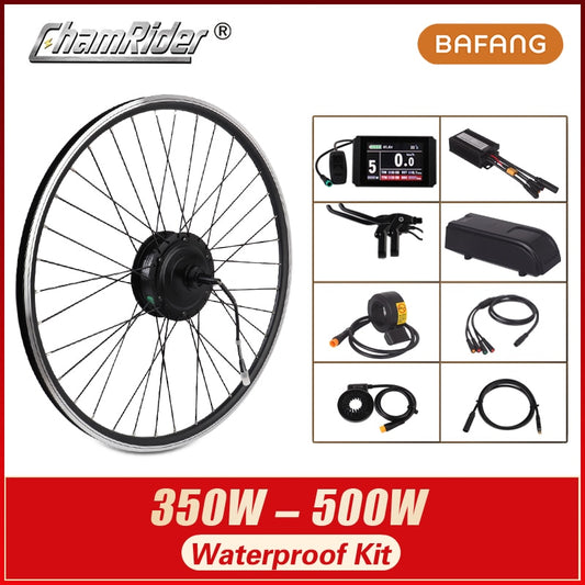 BAFANG 36V 350W 48V 500W Ebike Electric Bike Conversion Kit SWX02 8fun Brand Without Battery LCD Display RM G020.350/500.d DC