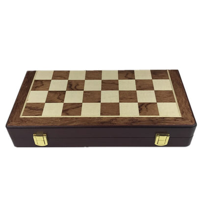 Classic  Zinc Alloy Chess Pieces Wooden Chessboard Chess Game Set With King Height 6.7cm Outdoor Game High Quality Chess Yernea