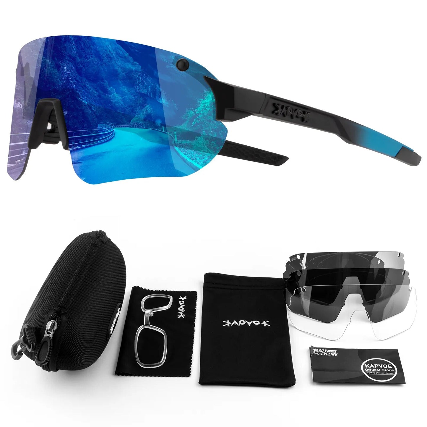 Photochromic Sports Men Sunglasses Road Cycling Glasses Mountain Bike Bicycle Riding Protection Goggles Eyewear Sport Sunglasses