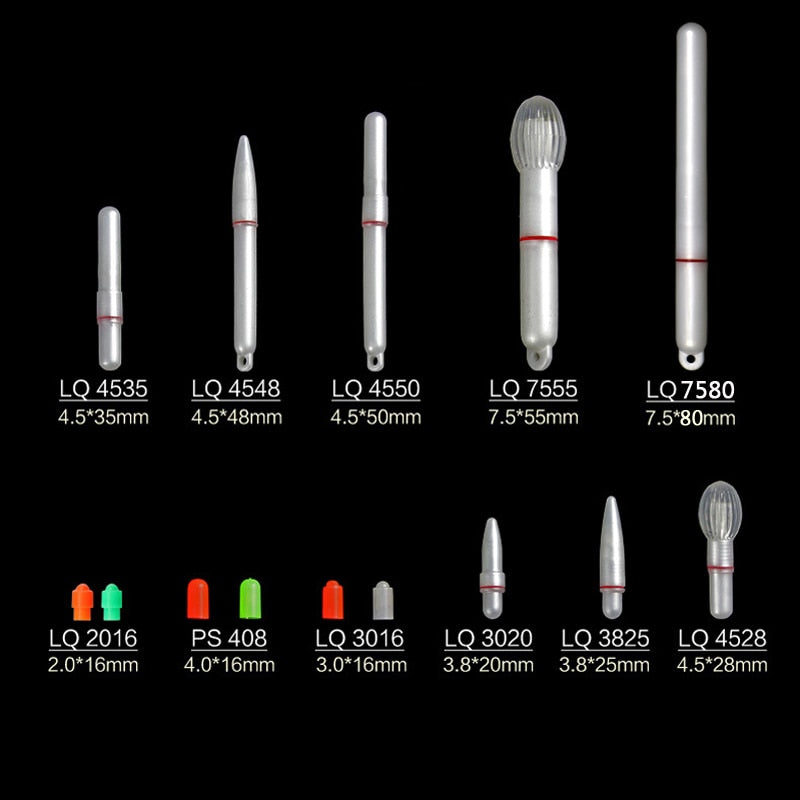 ICERIO 6PCS Electronic Light Sticks Night Fishing Float Rod Light Water Proof Fish Gathering Glow Lamp Lights Luminous Sticks