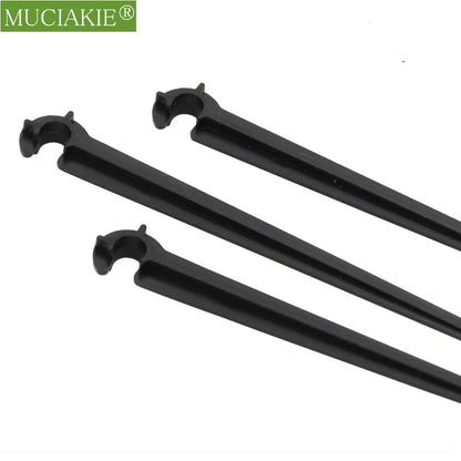 MUCIAKIE 11cm 20cm 1/4'' Fixed Stake Support Holder PVC Hose Drip for 4/7mm Watering Flowerpot Fitting Irrigation Home Garden