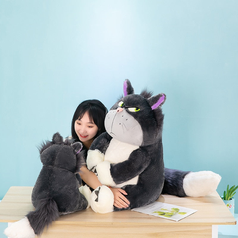 Disney Lucifer Plush Cartoon Cute Ugly Cat Doll Sitting in Tokyo Disney Plush Doll Cinderella Colleagues Spoof Doll Kids