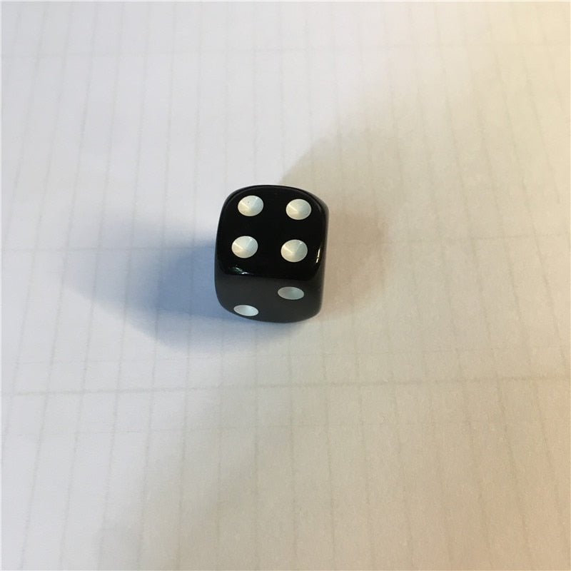 10Pcs High Quality 16mm Multi Color Six Sided Spot D6 Playing Games Opaque Point Dice for Bar Pub Club Party Board Game